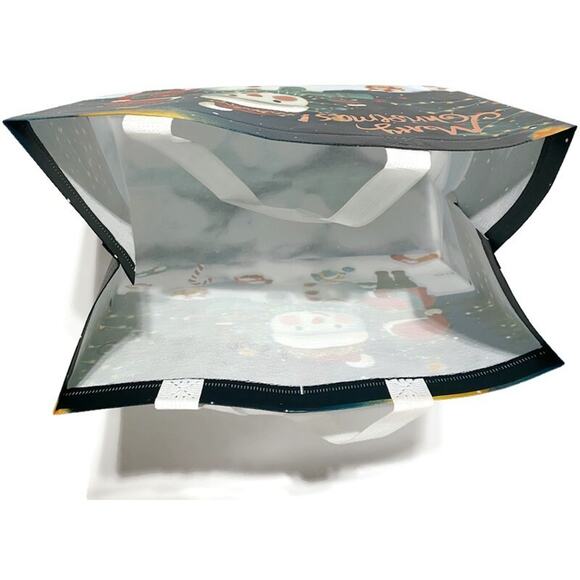 Reusable Christmas Gift Tote Bags with Handles 12.5" x 9.8" x 6.7" Lot of 22 - Picture 8 of 8